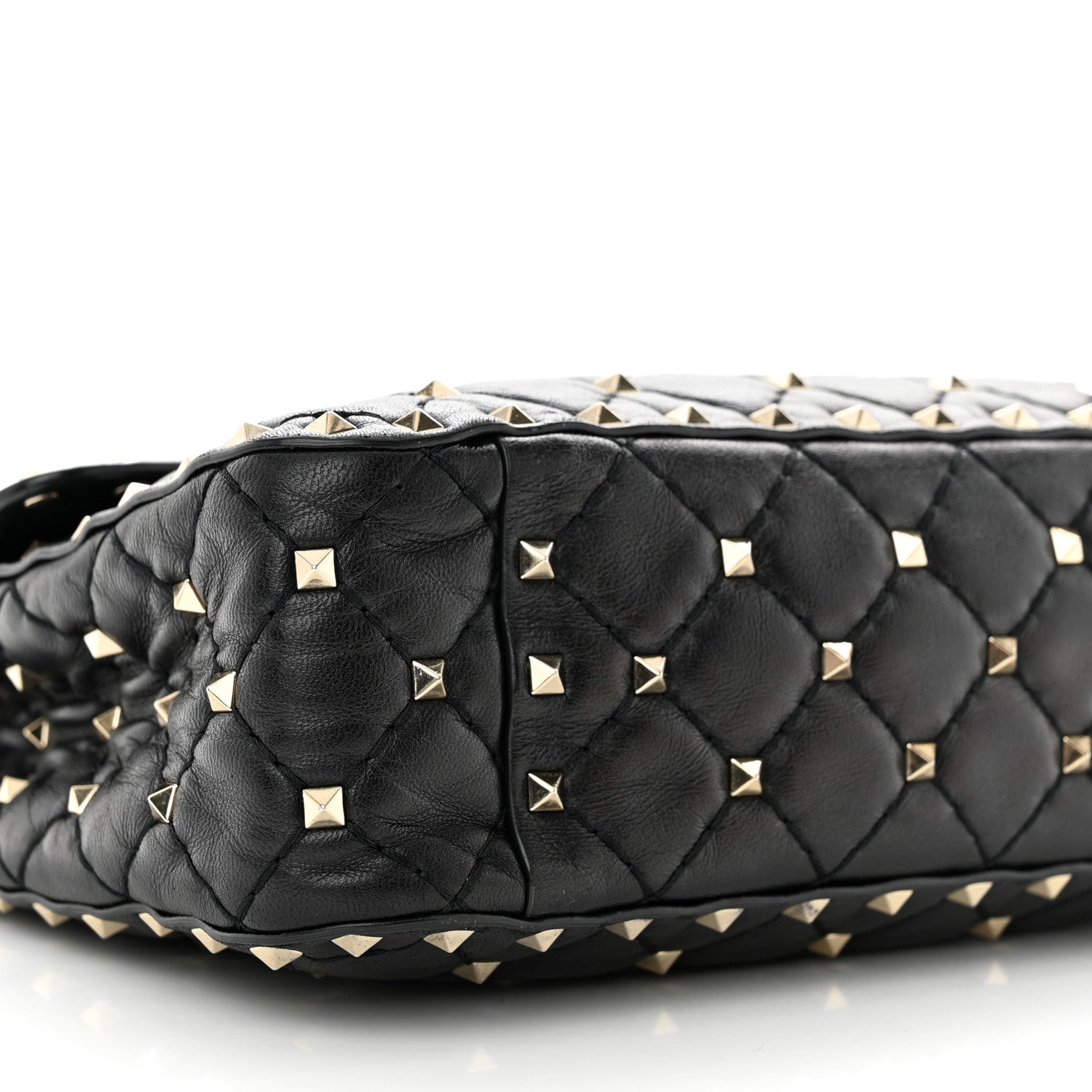 Valentino Garavani Nappa Medium Rockstud Spike Shoulder Bag Black 8 of 12