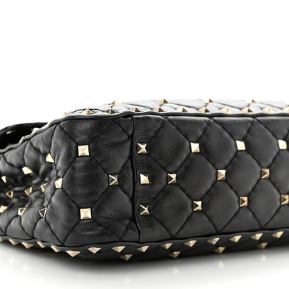 Valentino Garavani Nappa Medium Rockstud Spike Shoulder Bag Black 8 of 12