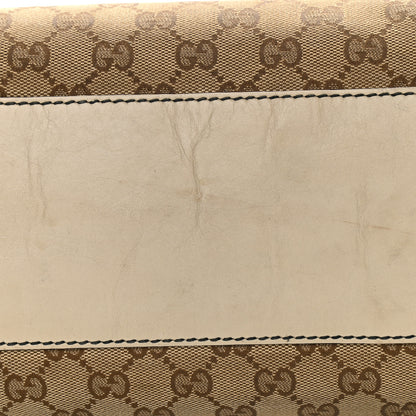 Gucci Monogram Margaux Calfskin Large Emily Chain Shoulder Bag Beige Ebony Mystic White 25 of 25
