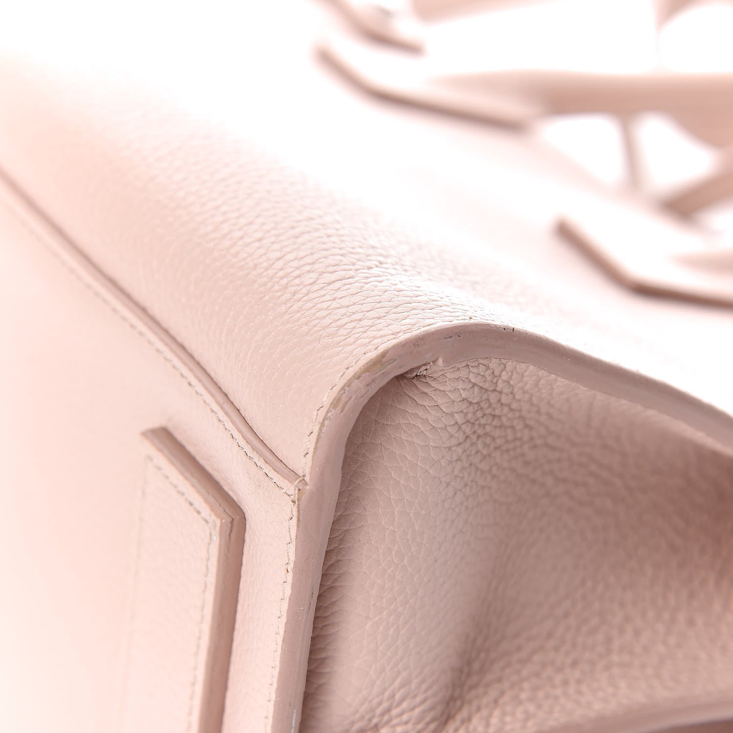 Saint Laurent Grained Calfskin Baby Sac De Jour Souple Rose 12 of 14