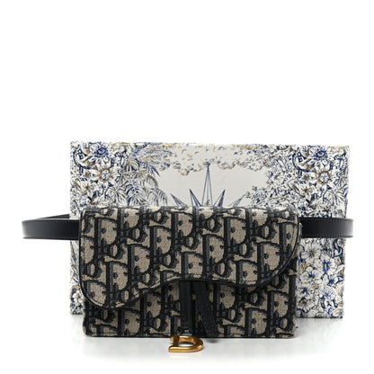 Christian Dior Oblique Saddle Belt Bag Blue 14 of 14