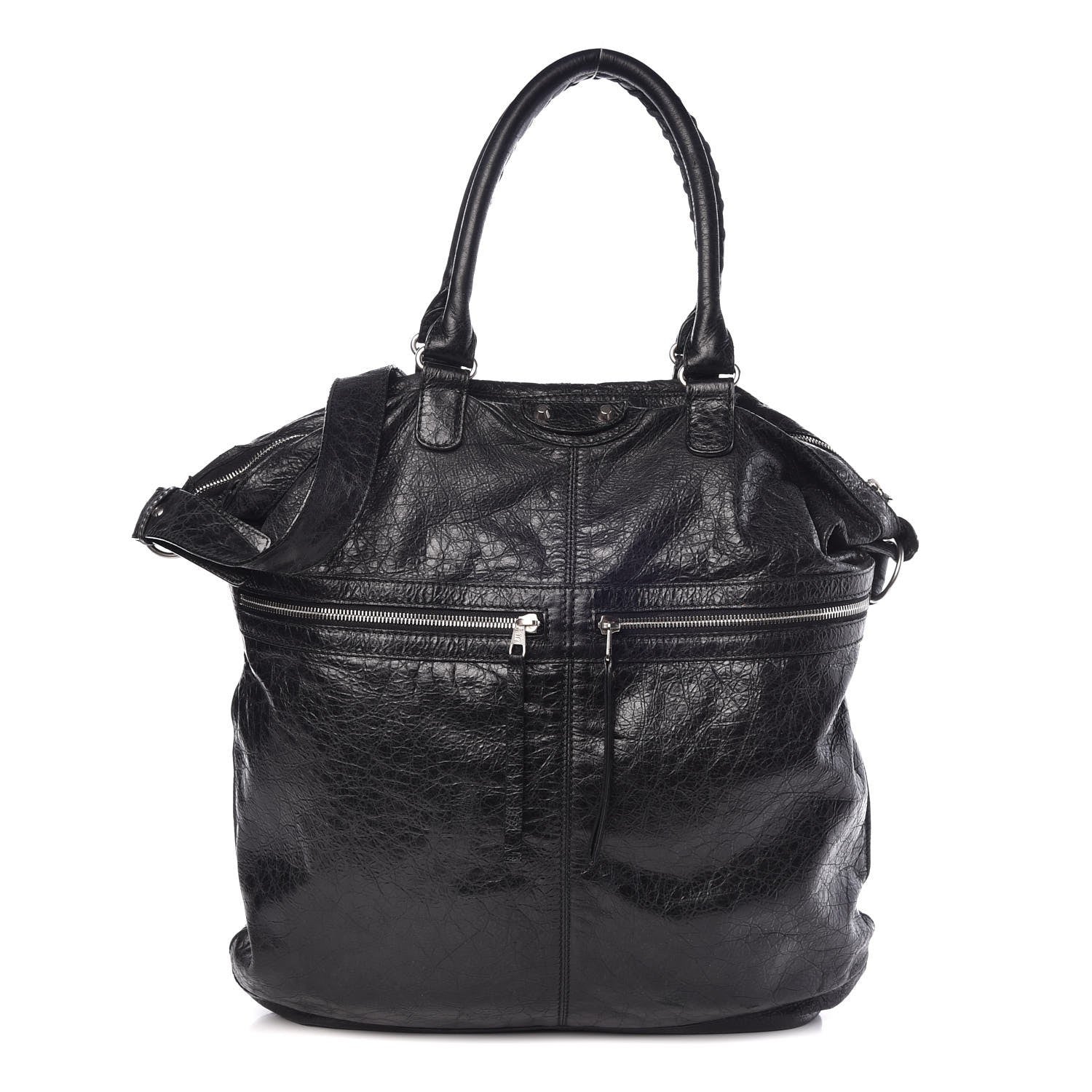 Balenciaga Agneau Classic Hardware Large Square Tote Black 1 of 15