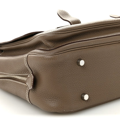Hermes Taurillon Clemence Steve 35 Etoupe 7 of 10