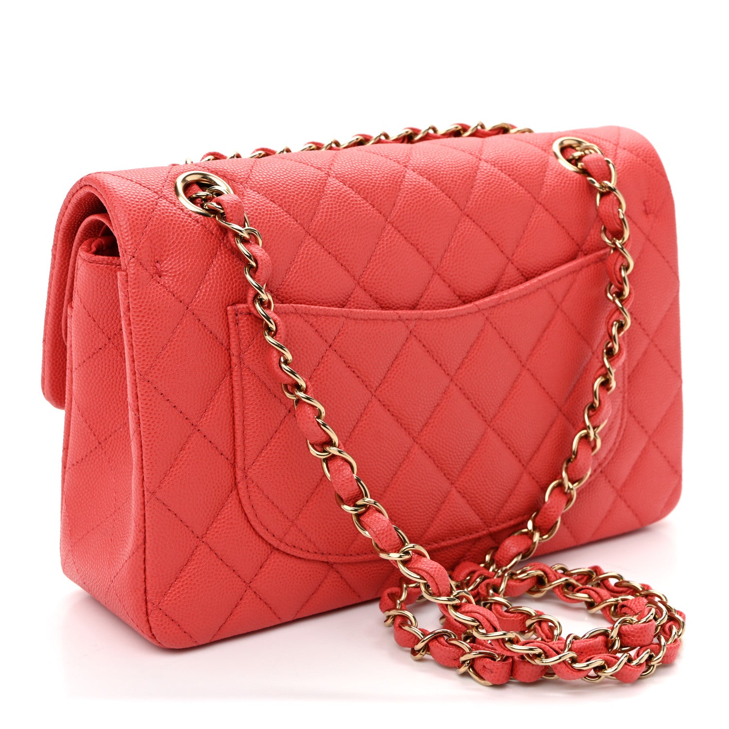Chanel Caviar Quilted Small Double Flap Red Red 3 of 10