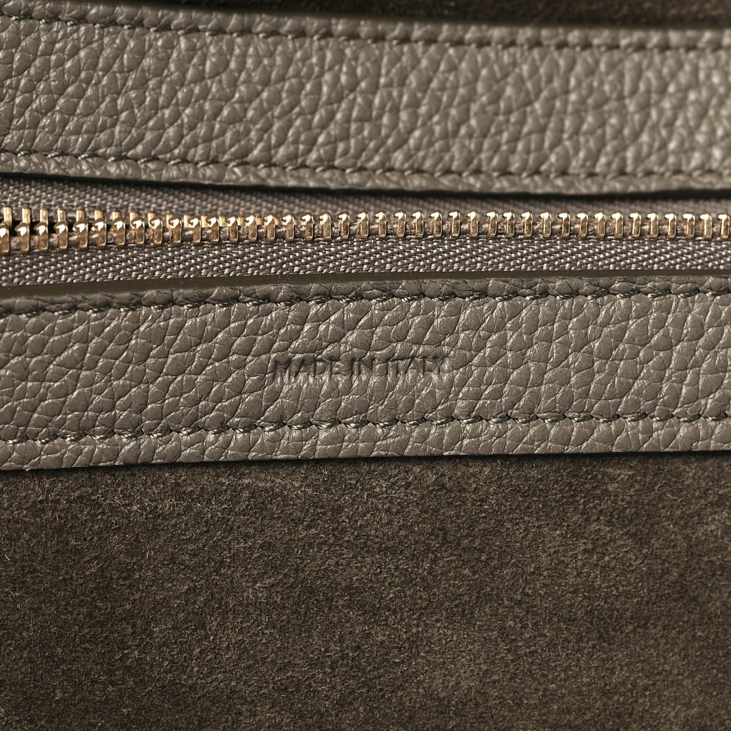 Soft Grained Calfskin Small Belt Cabas Phantom Taupe