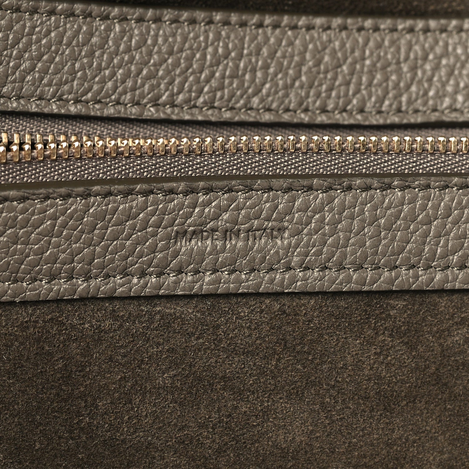 Celine Soft Grained Calfskin Small Belt Cabas Phantom Taupe 6 of 10