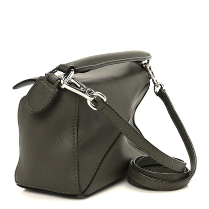 Loewe Calfskin Mini Puzzle Bag Khaki Green 3 of 12