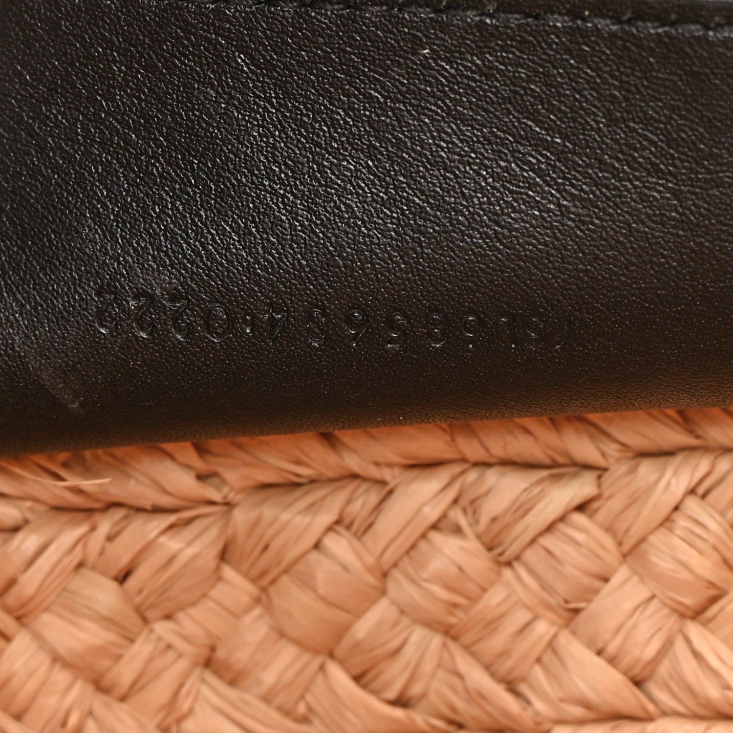 Saint Laurent Raffia Calfskin Caged Tote Naturale Black 7 of 11