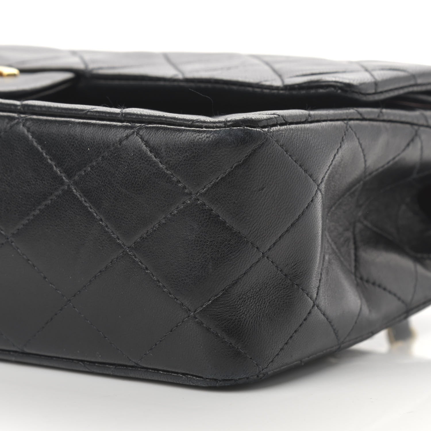 Chanel Lambskin Quilted Medium Double Flap Black 11 of 16