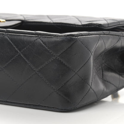 Chanel Lambskin Quilted Medium Double Flap Black 11 of 16