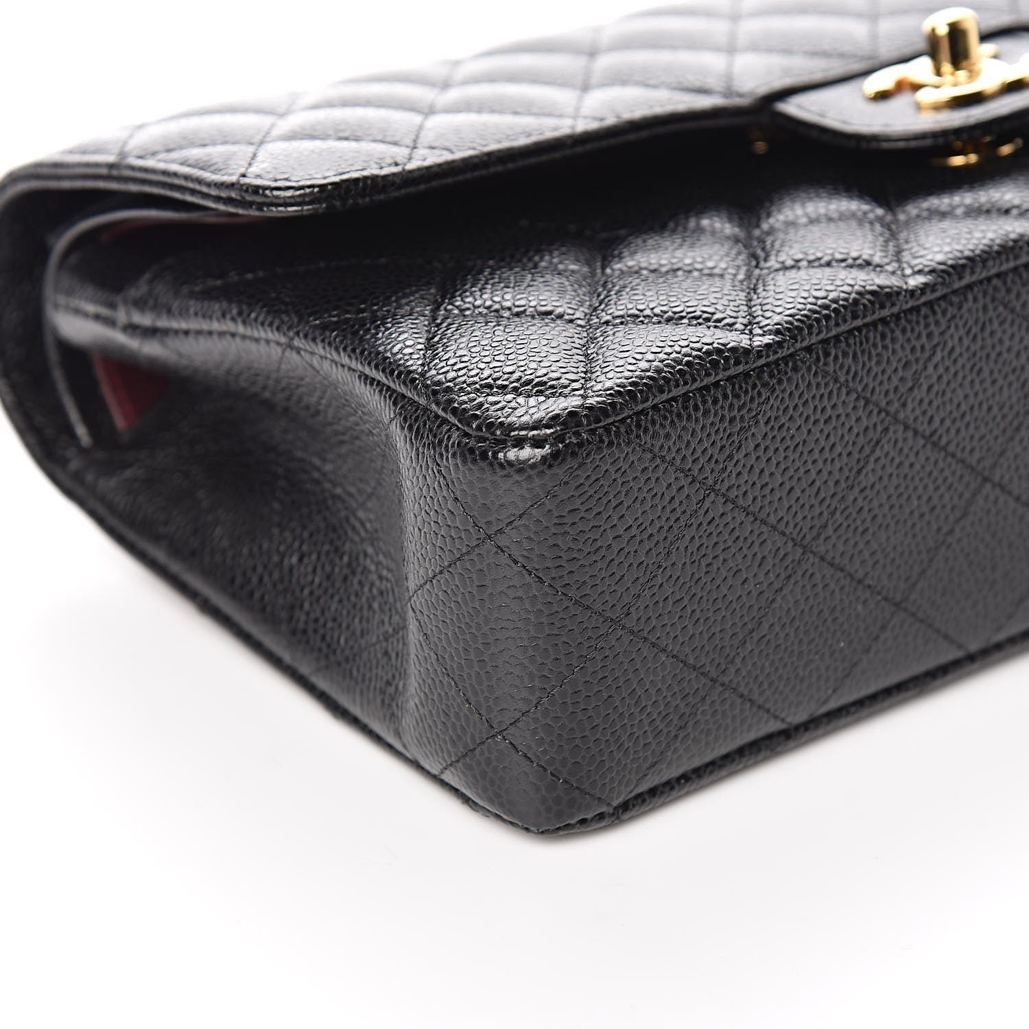 Chanel Caviar Quilted Medium Double Flap Black 8 of 10
