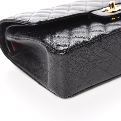 Chanel Caviar Quilted Medium Double Flap Black 8 of 10