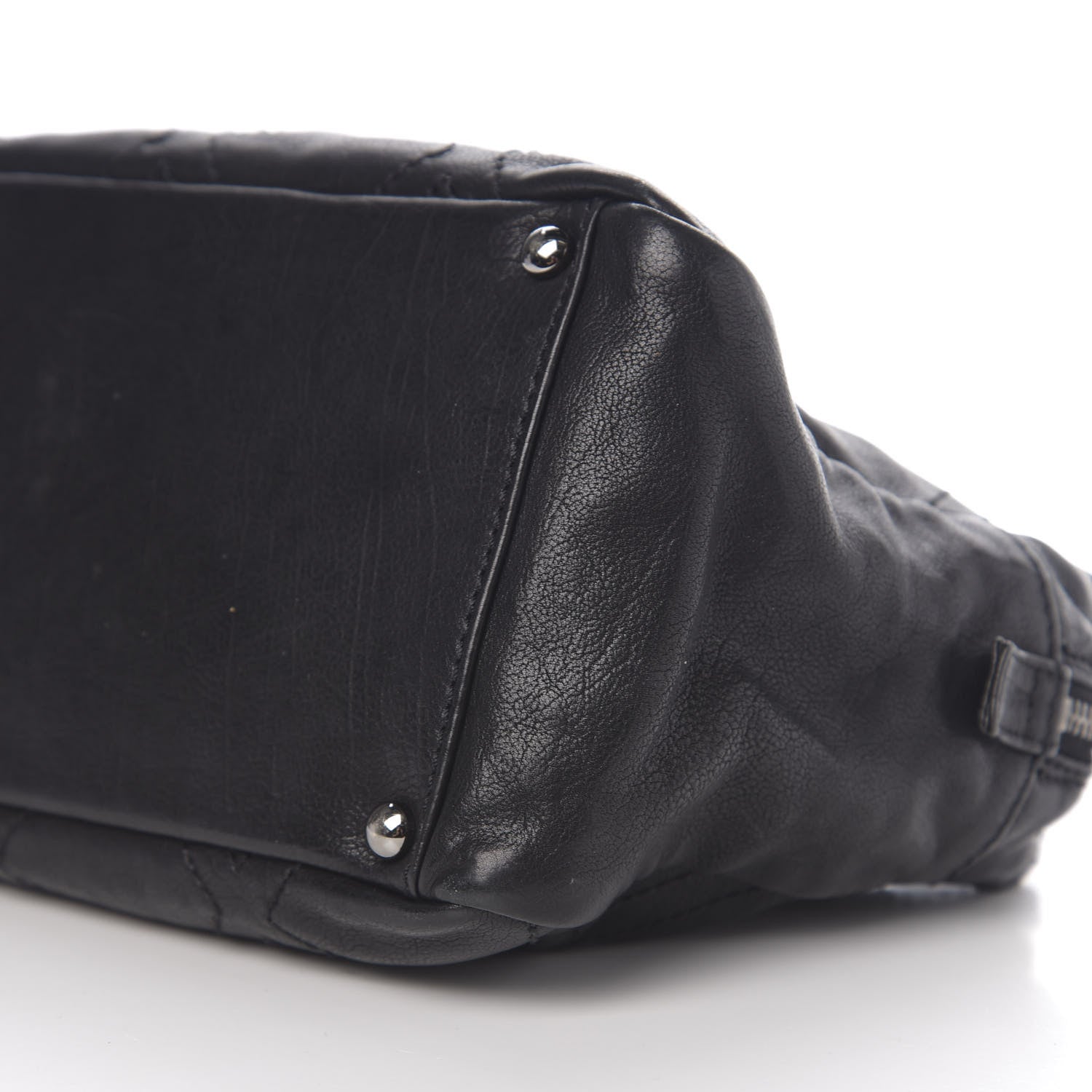Chanel Calfskin Small Diamond Stitch Tote Black 9 of 10