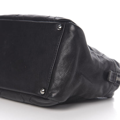 Chanel Calfskin Small Diamond Stitch Tote Black 9 of 10