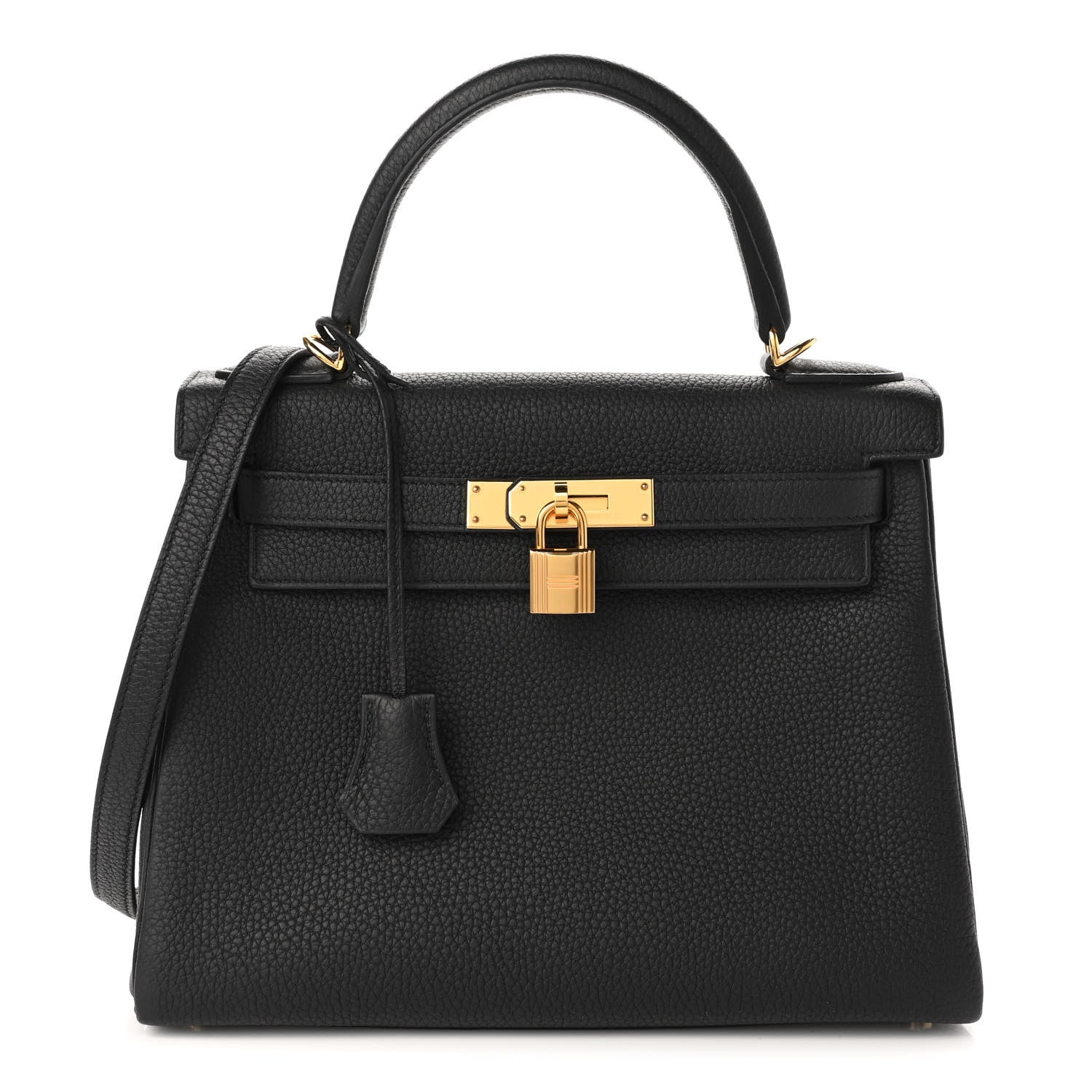 Hermes Togo Kelly Retourne 28 Black 1 of 11