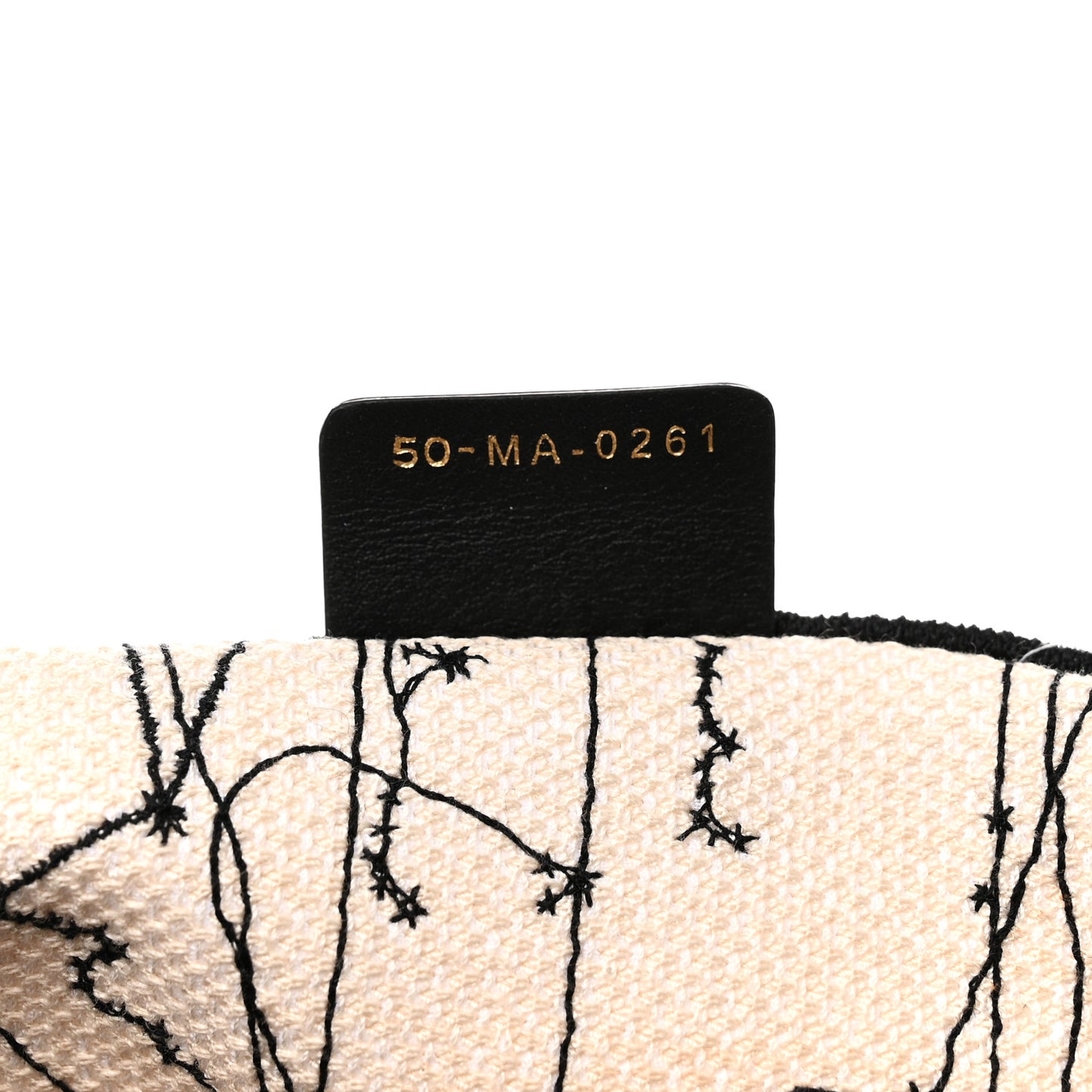 Canvas Embroidered Large Zodiac Book Tote Latte Multicolor