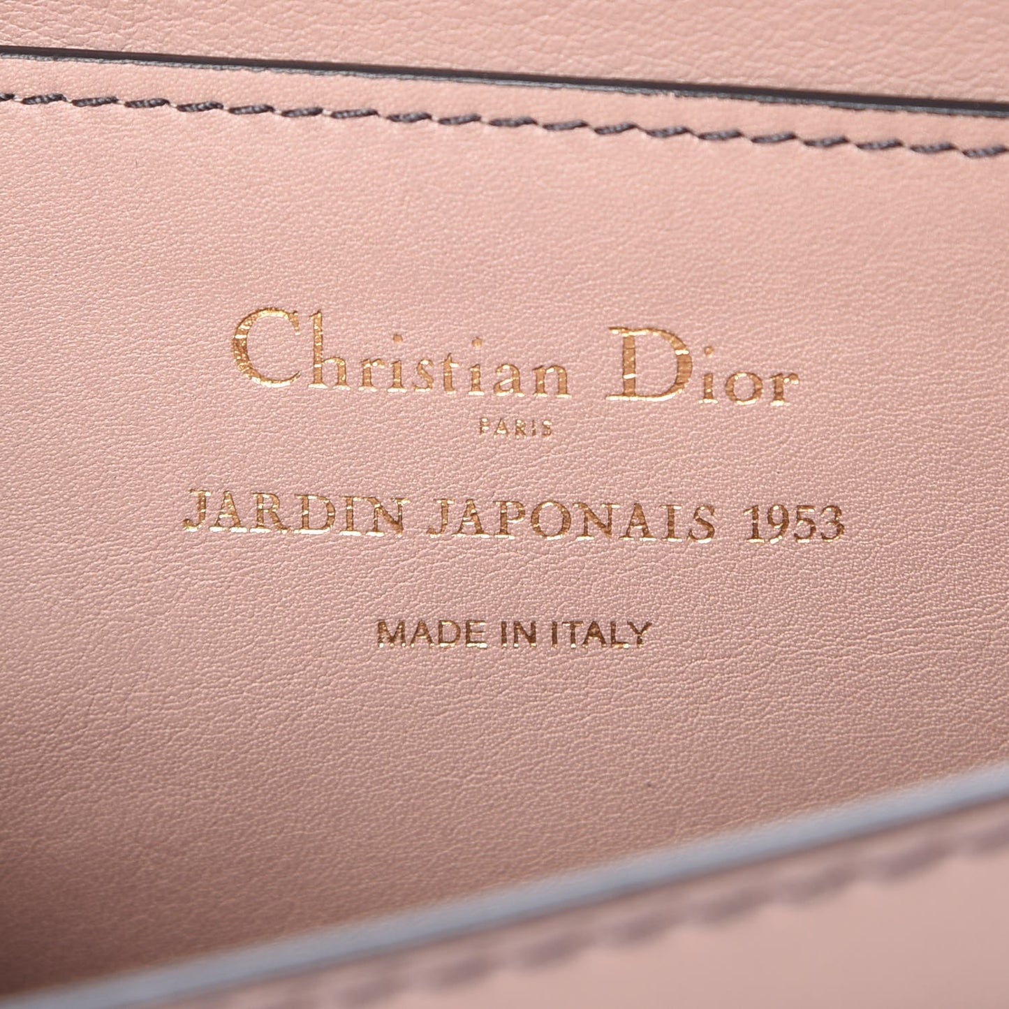 Calfskin Painted Studded Jardin Japonais J'Adior Chain Flap Bag Nude