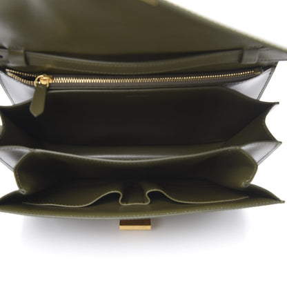 Celine Box Calfskin Medium Classic Box Flap Bag Army Green 5 of 9