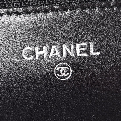 Chanel Lambskin Quilted Wallet On Chain WOC Black 5 of 11