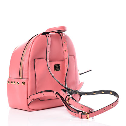 MCM Calfskin Mini Duchess Polke Studs Backpack Pink 3 of 11
