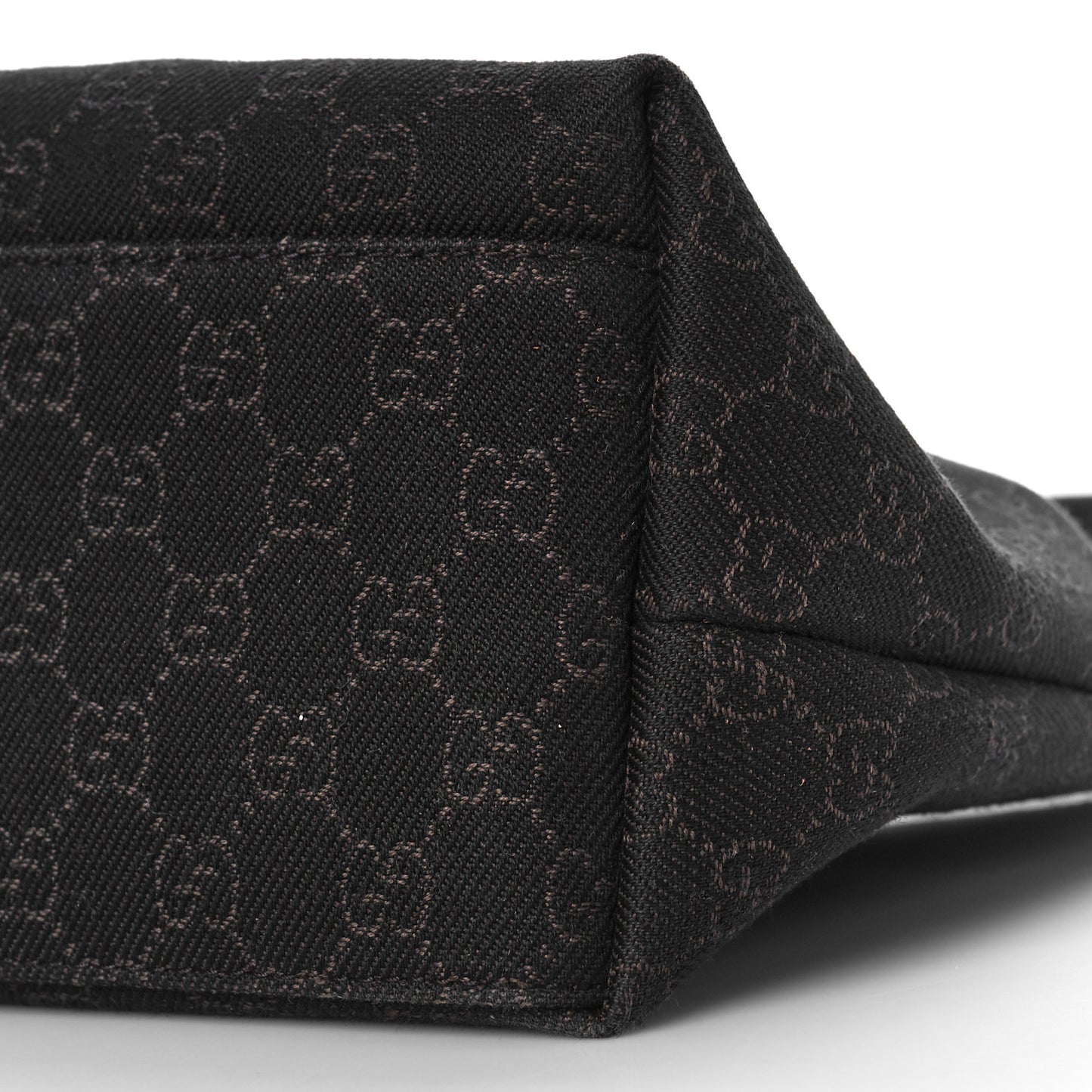 Denim Monogram Small Hobo Dark Brown