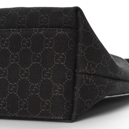 Gucci Denim Monogram Small Hobo Dark Brown 9 of 9
