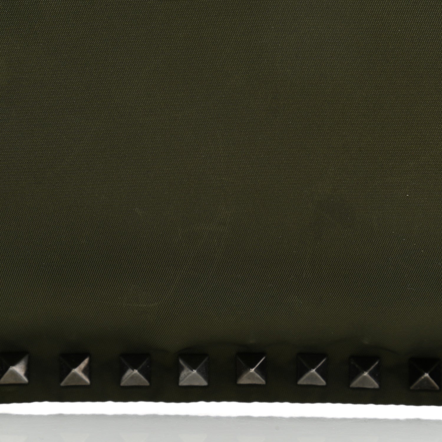 Valentino Garavani Nylon Rockstud Zip Pouch Army Green 10 of 13