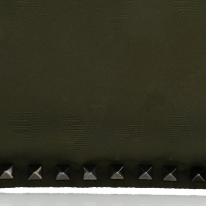 Valentino Garavani Nylon Rockstud Zip Pouch Army Green 10 of 13