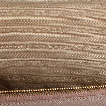 Prada Saffiano Lux Medium Double Zip Tote Cammeo 9 of 11