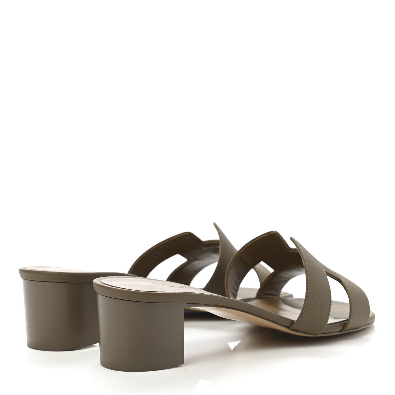 Hermes Epsom Oasis Sandals 40.5 Etoupe 4 of 10