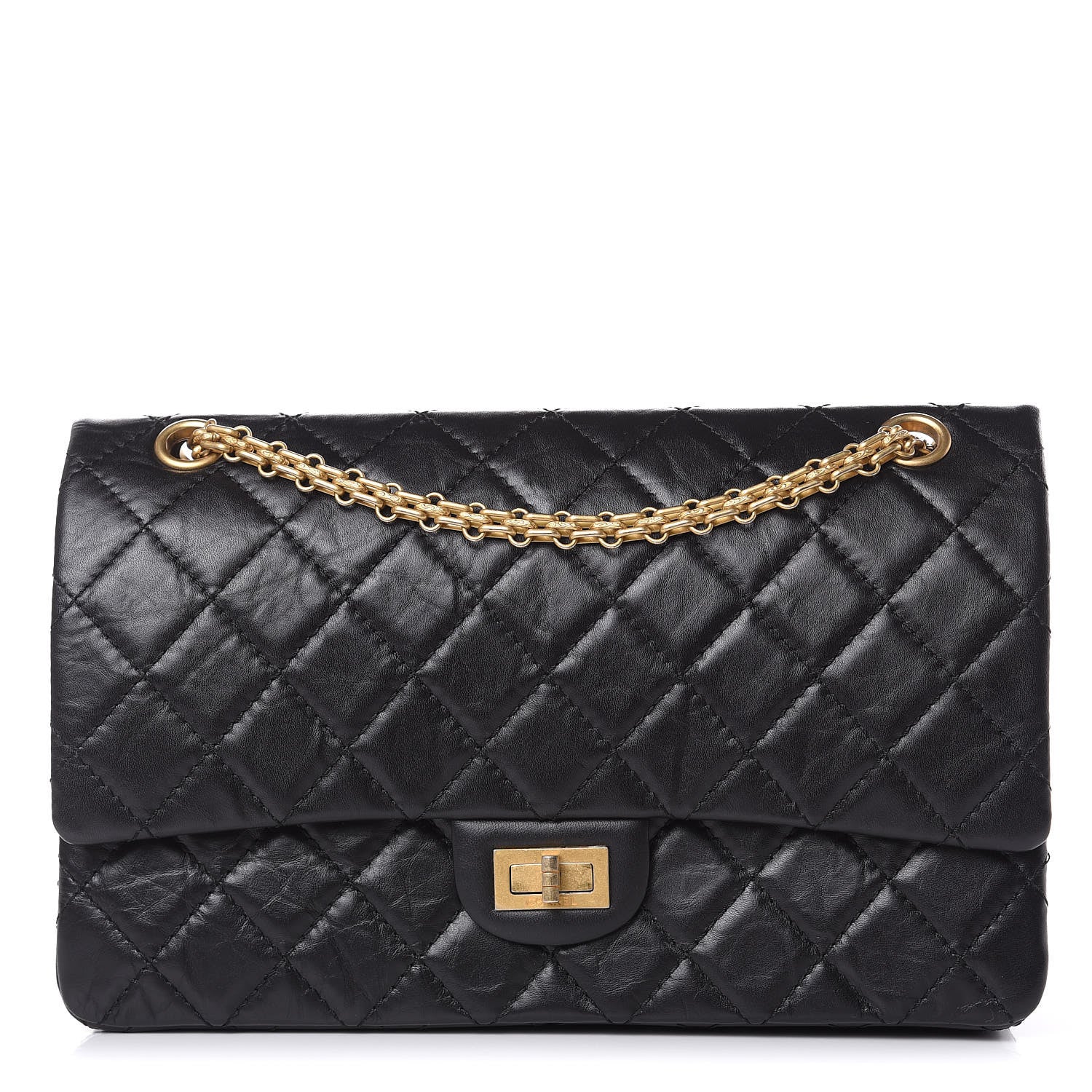 Chanel Aged Calfskin Quilted 2.55 Reissue 226 Flap Black 1 of 10