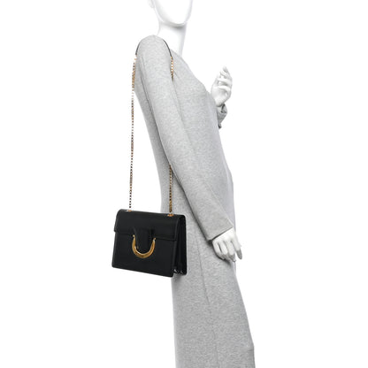 Salvatore Ferragamo Calfskin Thalia Flap Shoulder Bag Black 2 of 12