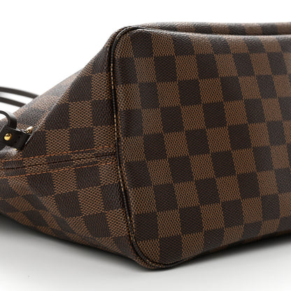 Louis Vuitton Damier Ebene Neo Neverfull MM Rose Ballerine 9 of 11