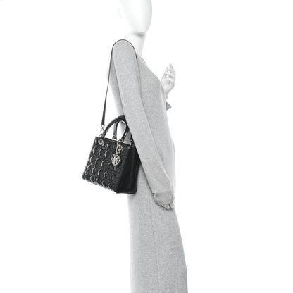 Christian Dior Patent Cannage Medium Lady Dior Black 2 of 11