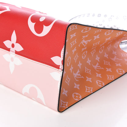 Louis Vuitton Monogram Giant Onthego GM Rouge Rose 8 of 9