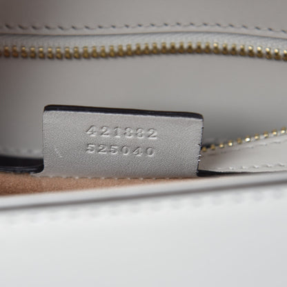 Gucci Calfskin Small Sylvie Shoulder Bag Off White 7 of 7