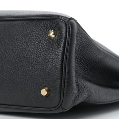 Christian Dior Bullcalf Large Diorissimo Tote Black Rose Indien 11 of 14