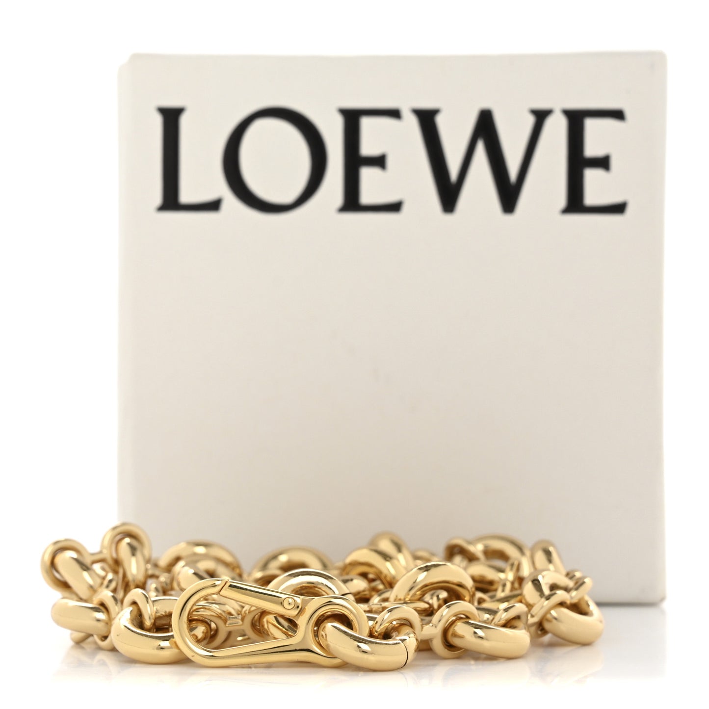 Brass Donut Chain Shoulder Strap Gold
