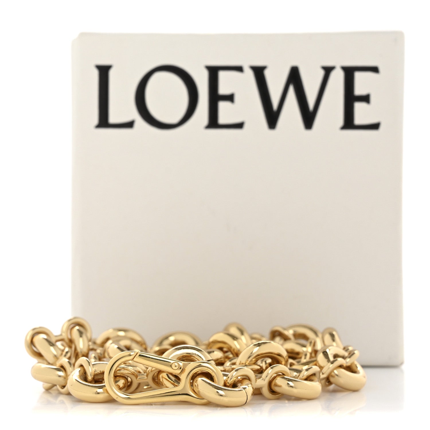 Loewe Brass Donut Chain Shoulder Strap Gold 5 of 5