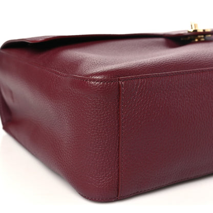 Chanel Grained Calfskin Souplissimo Maxi Flap Burgundy 8 of 10
