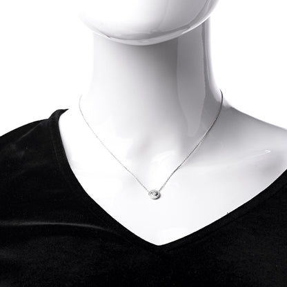 Cartier 18K White Gold Diamond D'Amour Pave Pendant Necklace 2 of 9