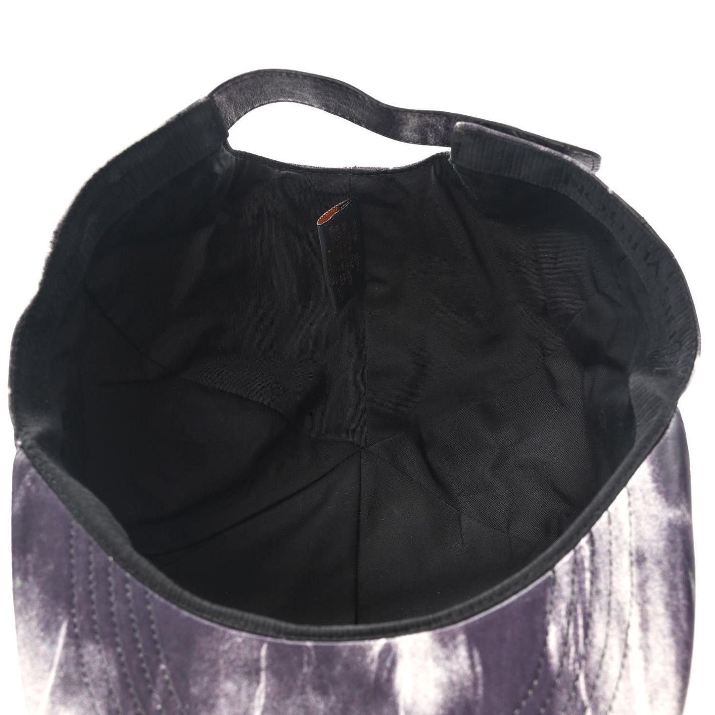 Lambskin LV Tie Dye Cap 60 Black White