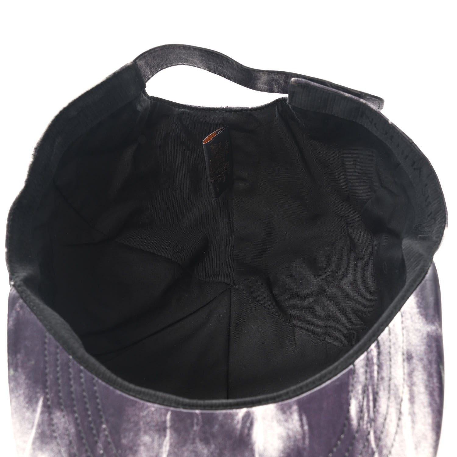 Louis Vuitton Lambskin LV Tie Dye Cap 60 Black White 6 of 8