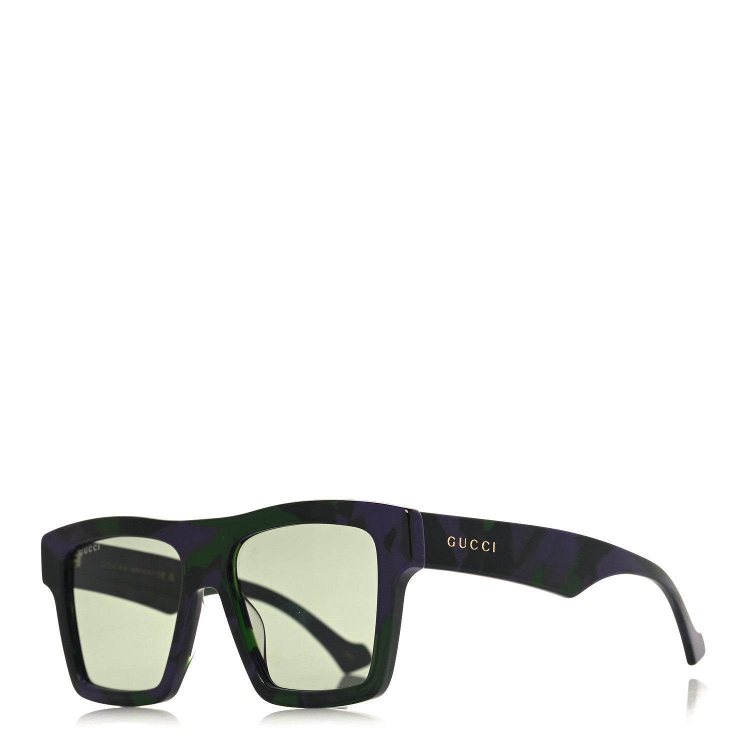 Gucci Acetate Rectangle Sunglasses GG0962S Black 1 of 8