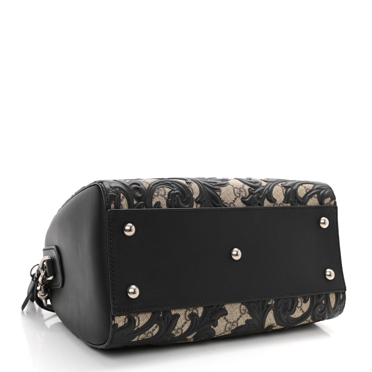 Gucci GG Supreme Monogram Arabesque Small Boston Black 6 of 15