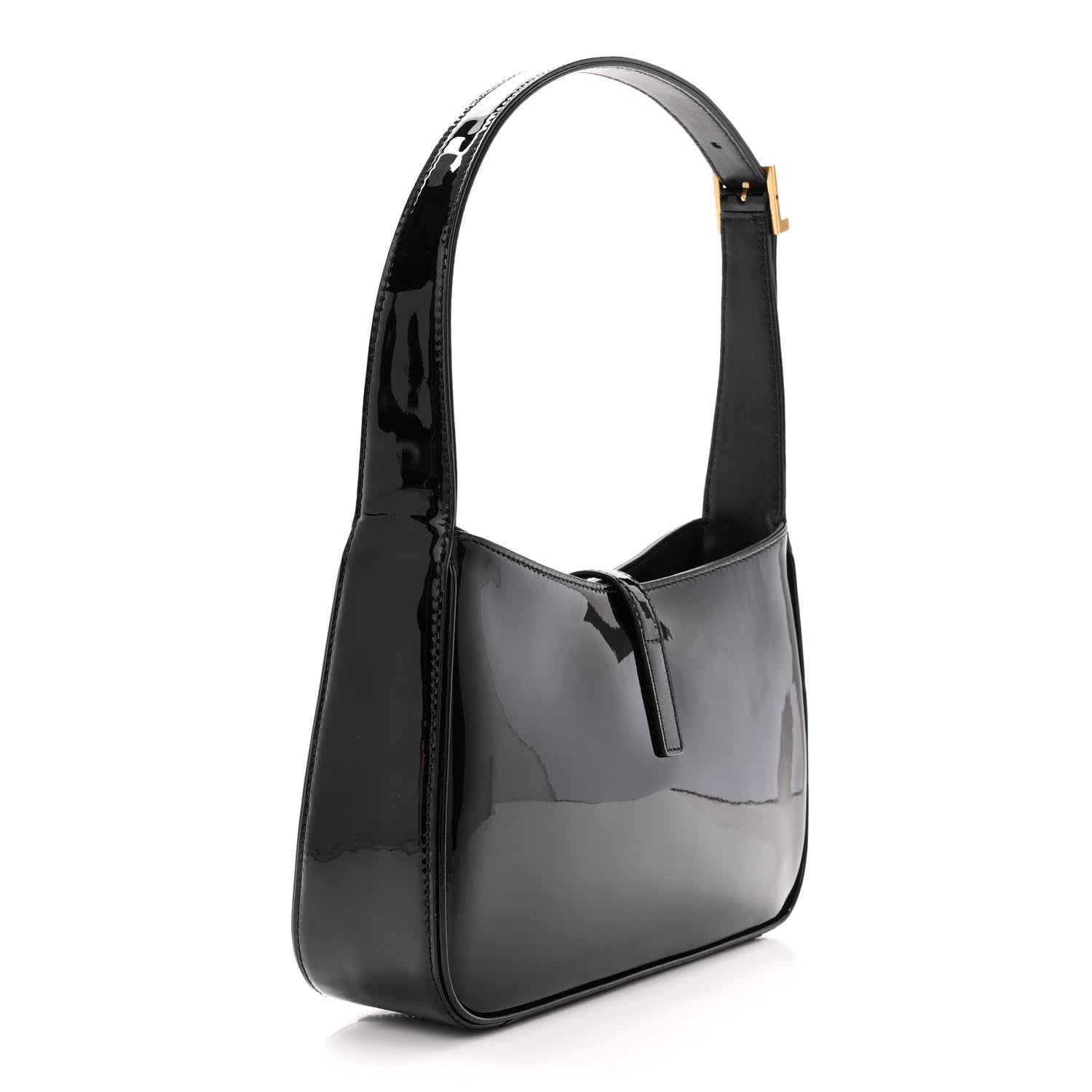 Saint Laurent Patent Le 5 A 7 Hobo Black 3 of 13