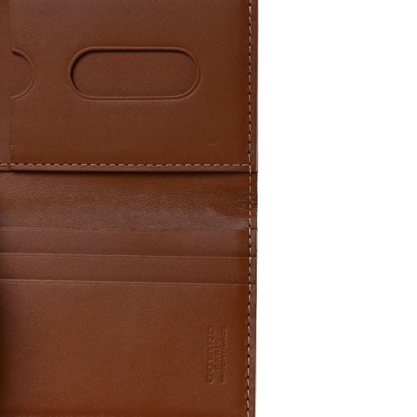Goyardine Saint Marc Folding Card Case Black Gold