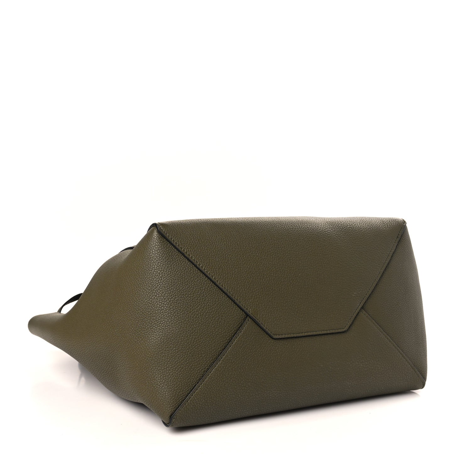 Soft Grained Calfskin Small Belt Cabas Phantom Army Green