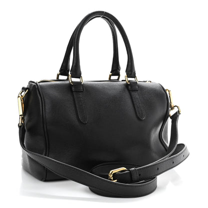 Versace Saffiano Calfskin Palazzo Duffle Bag Black 3 of 16