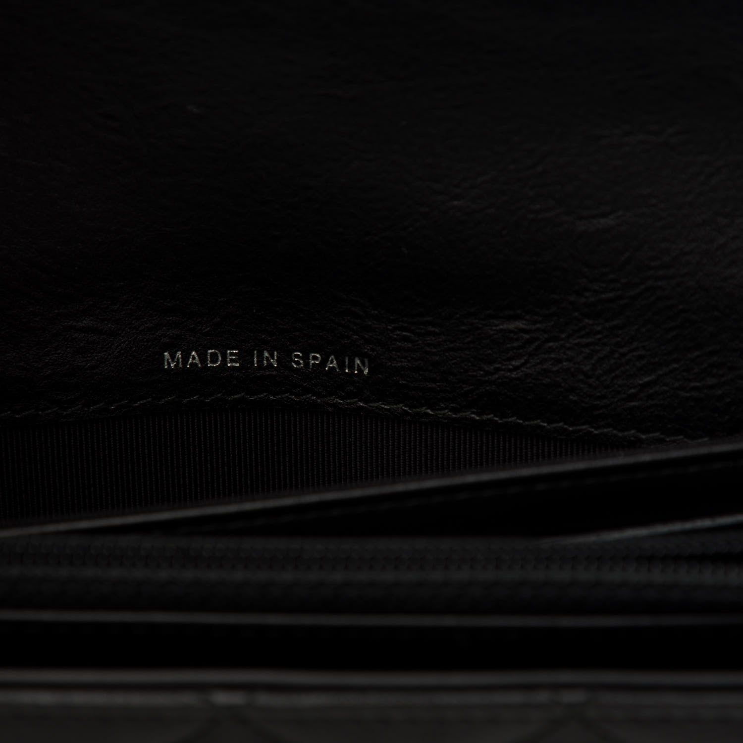 Chanel Crumpled Calfskin Quilted Large Flap Wallet So Black 7 of 8